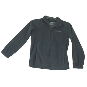 Columbia Jacket Girls S Gray Omniheat Interchange Zip Fleece‎ High Neck Pocket